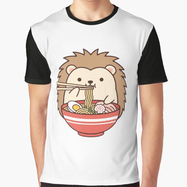 Hedgehog ramen noodles japanese ramen food kawaii cute adorable by CheeseBlueprint T-Shirts, Hoodie, Sweatshirt (Image 1)