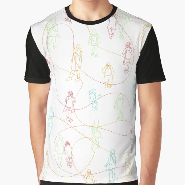 doodle people around the city (white) by joysdart T-Shirts, Hoodie, Sweatshirt | BlankRebels.com (Image 1)