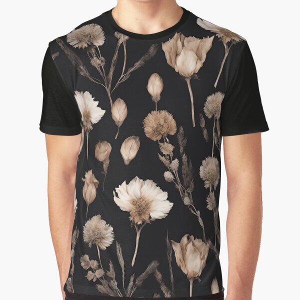 Dark academia floral dried flowers girlie wildflowers goth girl girly feminine grunge neutral colors... (Image 1)