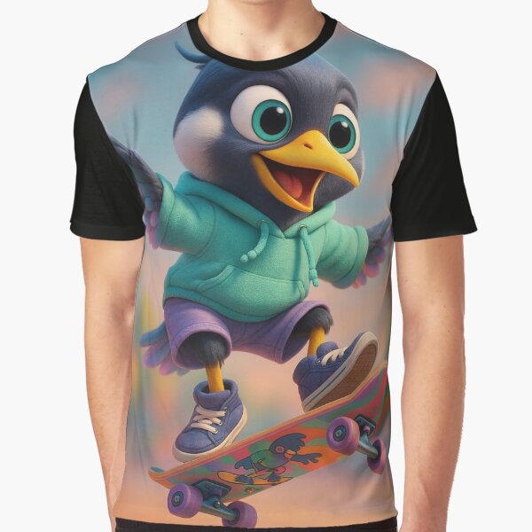 Skater Night Heron by Sillytoe T-Shirts, Hoodie, Sweatshirt | BlankRebels.com (Image 1)