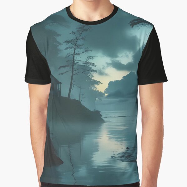 Mystic Forest Lake Printable Wall Art by DigiStoreC T-Shirts, Hoodie, Sweatshirt | BlankRebels.com (Image 1)