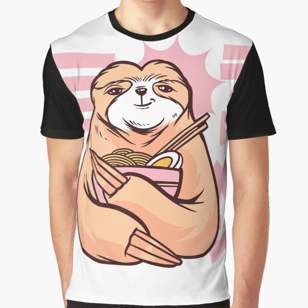 Sloth eating ramen by teez4dayz T-Shirts, Hoodie, Sweatshirt | BlankRebels.com (Image 1)