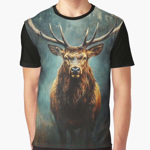 Stag in forest fine art photography by TheArtistOf2022 T-Shirts, Hoodie, Sweatshirt | BlankRebels.com (Image 1)