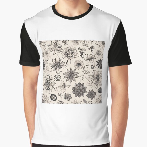 flowers drawing by nattia T-Shirts, Hoodie, Sweatshirt | BlankRebels.com (Image 1)