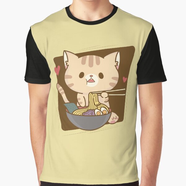 Kawaii Neko Ramen Cute Ramen Cat by MyStyleStore4 T-Shirts, Hoodie, Sweatshirt | BlankRebels.com (Image 1)