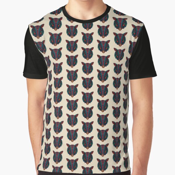 Armadillo Head Illustration – Tribal Mandala Style by Meiersbeste T-Shirts, Hoodie, Sweatshirt | BlankRebels.com (Image 1)