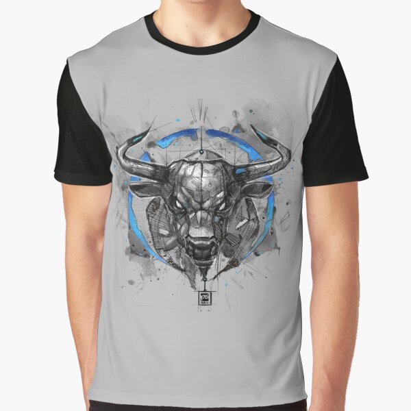 bull sketchy style drawing by psdelux T-Shirts, Hoodie, Sweatshirt | BlankRebels.com (Image 1)