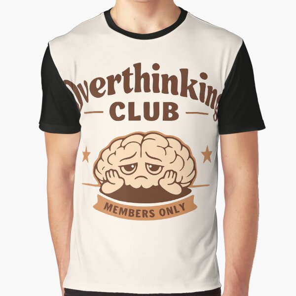 Overthinking Club Poster – Aesthetic Minimalist Wall Art ( Warm Minimalism ) by BaKamiLand T-Shirts, Hoodie,... (Image 1)