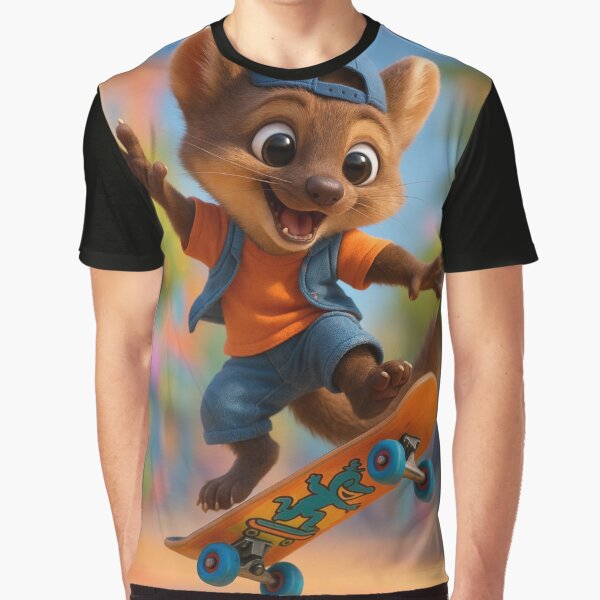 Skater Pine Marten by Sillytoe T-Shirts, Hoodie, Sweatshirt | BlankRebels.com (Image 1)