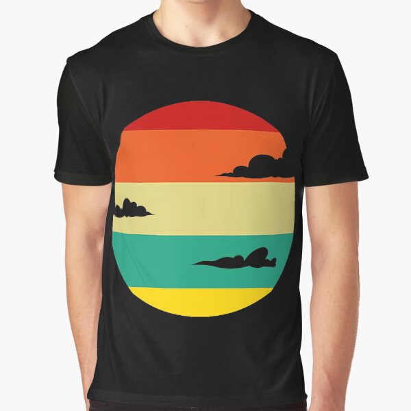 Clouds Retro Sunset by Ceboqea72 T-Shirts, Hoodie, Sweatshirt | BlankRebels.com (Image 1)