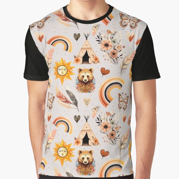Boho Life Delight, Rainbow, Feather, Teepee, Flower & Sun by madtoyman T-Shirts, Hoodie, Sweatshirt (Image 1)