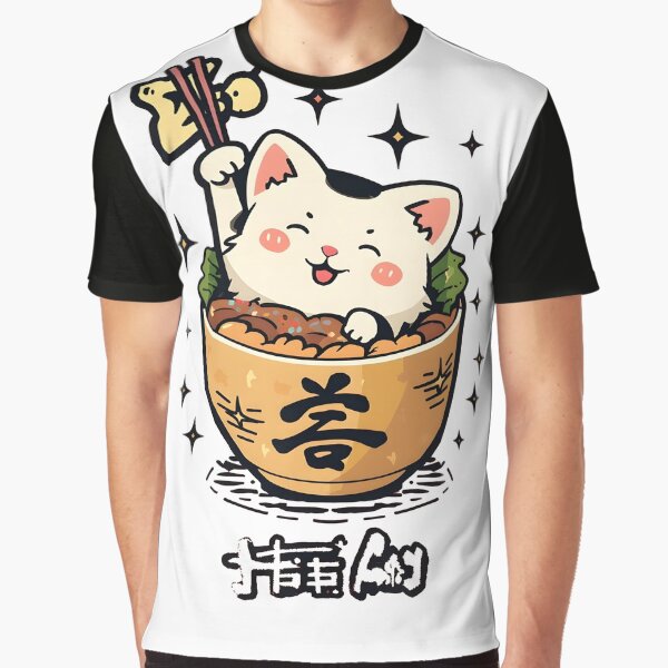 Cat and Ramen by Uglyandcute T-Shirts, Hoodie, Sweatshirt | BlankRebels.com (Image 1)