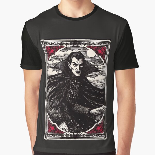 Dracula tarot style art by GhostMachine13 T-Shirts, Hoodie, Sweatshirt | BlankRebels.com (Image 1)