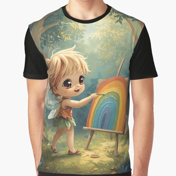 Happy tree spirit with rainbow picture by SimonsDesignArt T-Shirts, Hoodie, Sweatshirt | BlankRebels.com (Image 1)