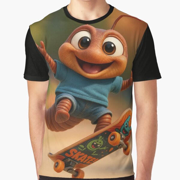 Skater Millipede by Sillytoe T-Shirts, Hoodie, Sweatshirt | BlankRebels.com (Image 1)