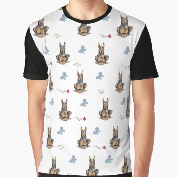 Doberman dog vintage style print by beastieboutique T-Shirts, Hoodie, Sweatshirt | BlankRebels.com (Image 1)