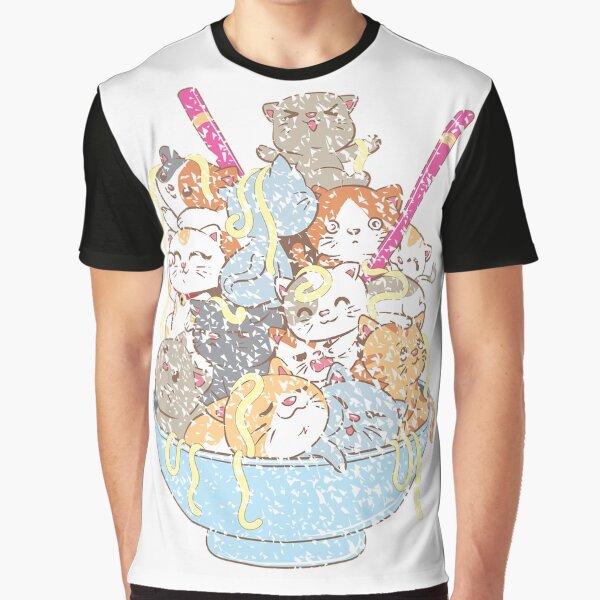 Ramen Cat | Funny Ramen | Ramen Life | Funny Ramen | Anime Cat by Tasha McGlashan T-Shirts, Hoodie, Sweatshirt (Image 1)