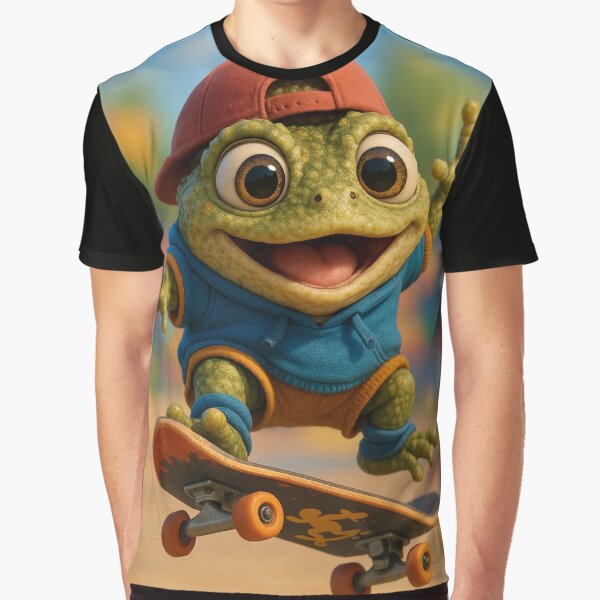 Skater Natterjack Toad by Sillytoe T-Shirts, Hoodie, Sweatshirt | BlankRebels.com (Image 1)