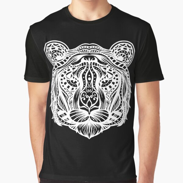 Wild Tiger Cat Animal Mandala by Ofca T-Shirts, Hoodie, Sweatshirt | BlankRebels.com (Image 1)