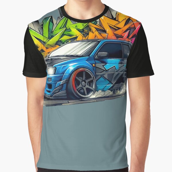 Speed Drift Car Graffiti Style Sketch Style by Horizon Illustration Motor Company