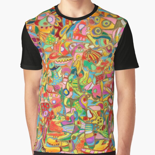 731. Golden Abstract Fantasy World by Veera Zukova T-Shirts, Hoodie, Sweatshirt | BlankRebels.com (Image 1)
