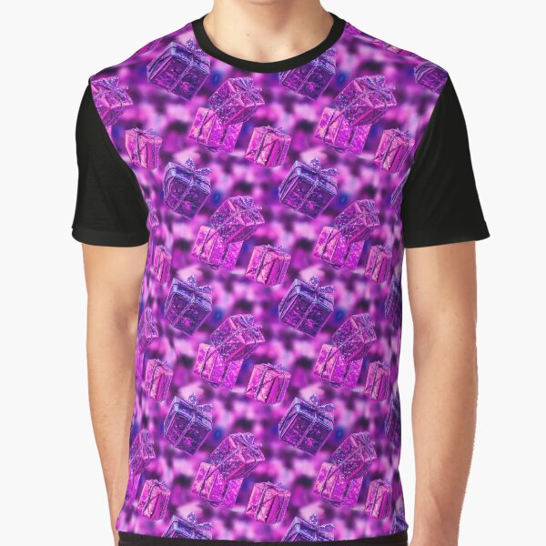 Glitter Christmas Gifts | Holographic Purple | Matching Family Presents Outfit by PinkGoddessLove T-Shirts,... (Image 1)