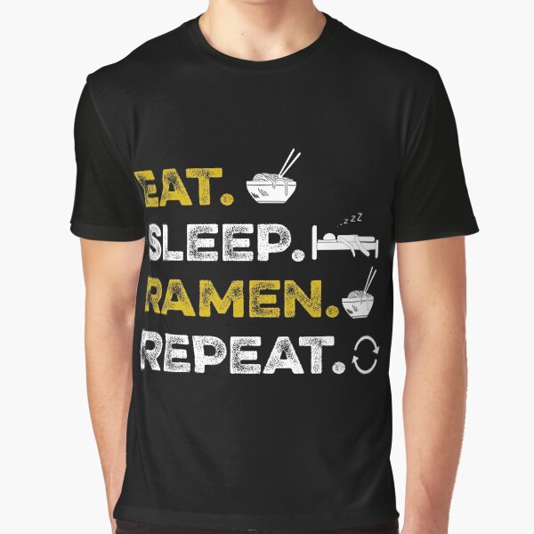 Eat. Sleep. Ramen. Repeat. Funny by ilias13 T-Shirts, Hoodie, Sweatshirt | BlankRebels.com (Image 1)