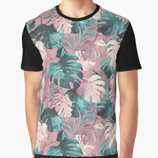 Beautiful Tropical Flower Print  - Flower Bouquet Pattern  - Gifts For Coworkers by RoyalStarsPatts T-Shirts,... (Image 1)