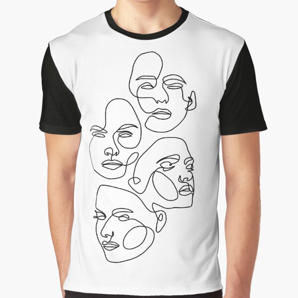Faces by One Line Aesthetics ♡ T-Shirts, Hoodie, Sweatshirt | BlankRebels.com (Image 1)