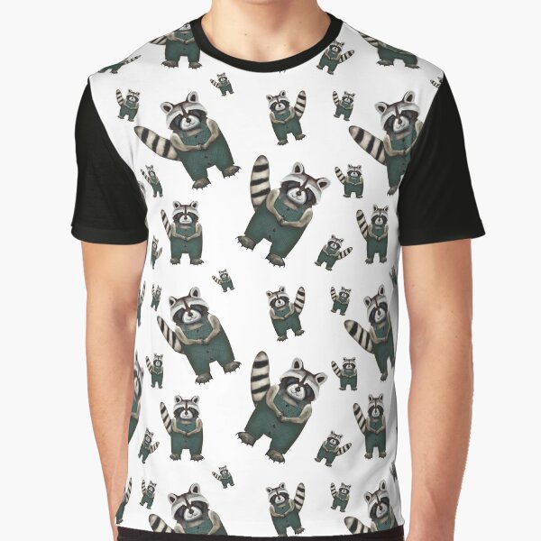 Raccoon Rick Pattern by KateVanFloofno1 T-Shirts, Hoodie, Sweatshirt | BlankRebels.com (Image 1)