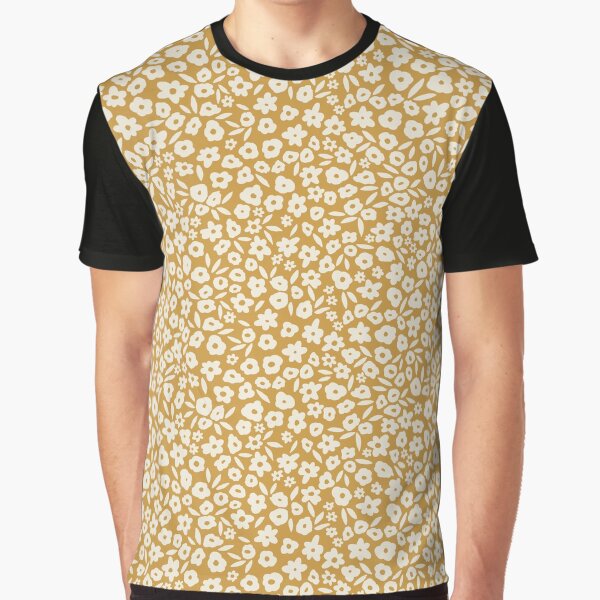 Golden Yellow Mustard Floral Flowers by Erin Kendal T-Shirts, Hoodie, Sweatshirt | BlankRebels.com (Image 1)