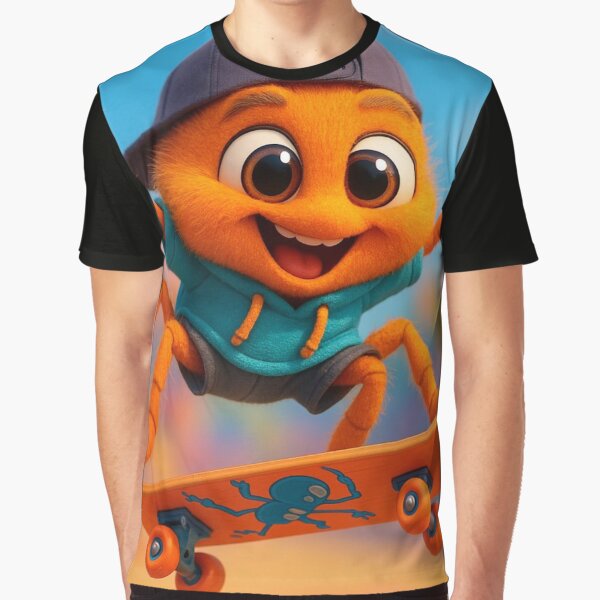 Skater Orange Spider by Sillytoe T-Shirts, Hoodie, Sweatshirt | BlankRebels.com (Image 1)