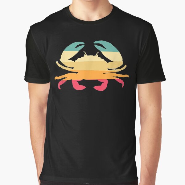 Crab Retro Vintage by shirleyfinley T-Shirts, Hoodie, Sweatshirt | BlankRebels.com (Image 1)