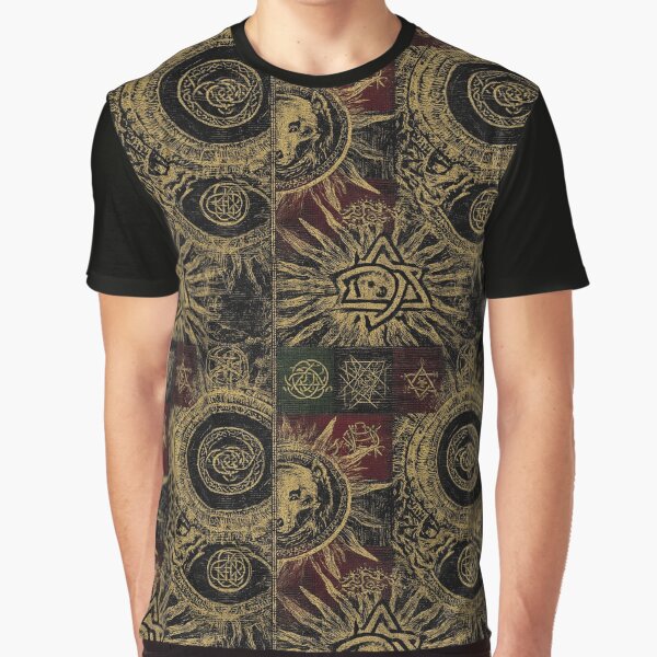 Dark forestcore aesthetic with wolves and moon phases. by Piotrek0001 T-Shirts, Hoodie, Sweatshirt (Image 1)