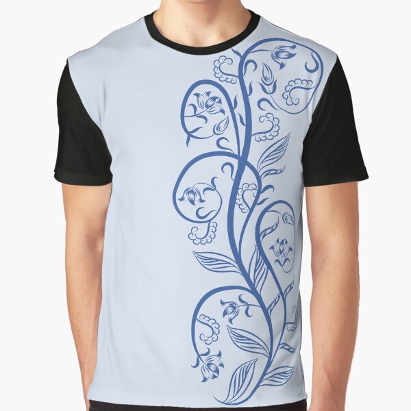Monochrome silhouette of branch with flowers by ReflectedCrafts T-Shirts, Hoodie, Sweatshirt | BlankRebels.com (Image 1)