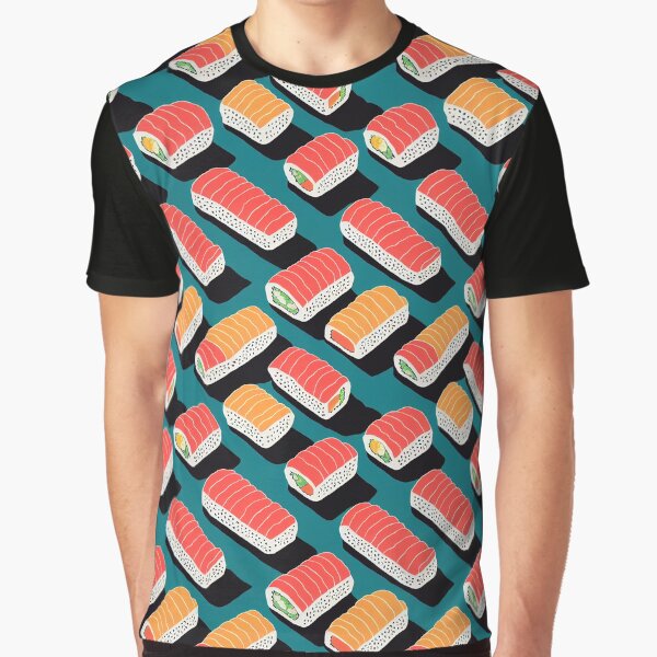 Sushi Rolls Pattern by Fragpop T-Shirts, Hoodie, Sweatshirt | BlankRebels.com (Image 1)