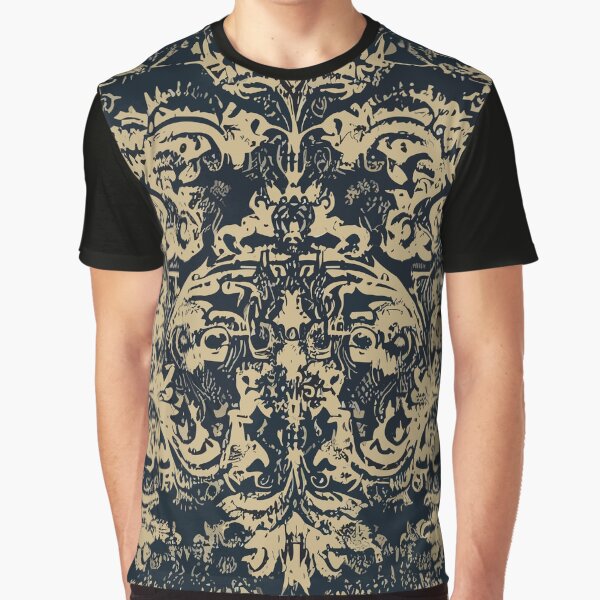 Very Vintage Grunge Damask Pattern by SamJanner T-Shirts, Hoodie, Sweatshirt | BlankRebels.com (Image 1)