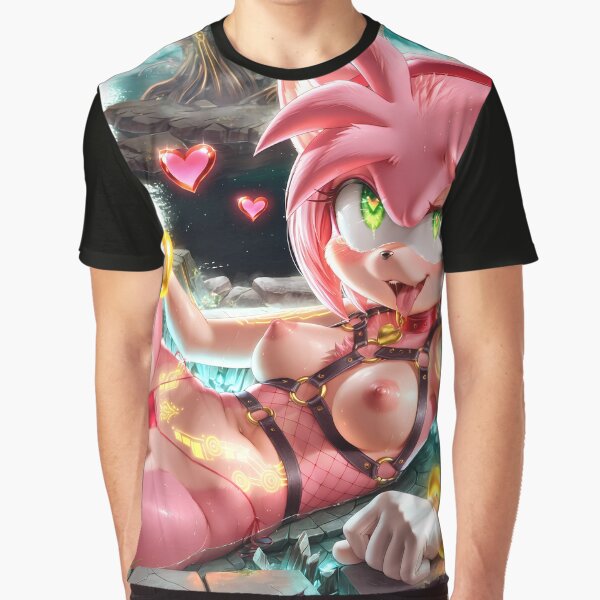 Amy Rose Cyber Jungle by floofzer T-Shirts, Hoodie, Sweatshirt | BlankRebels.com (Image 1)