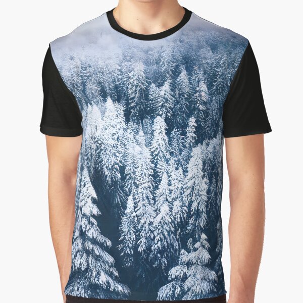 Norwegian Forest In Winter by john-ess T-Shirts, Hoodie, Sweatshirt | BlankRebels.com (Image 1)