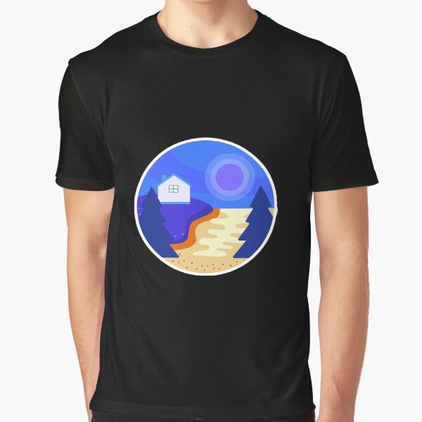 Landscape  with River by DMJPRINT T-Shirts, Hoodie, Sweatshirt | BlankRebels.com (Image 1)