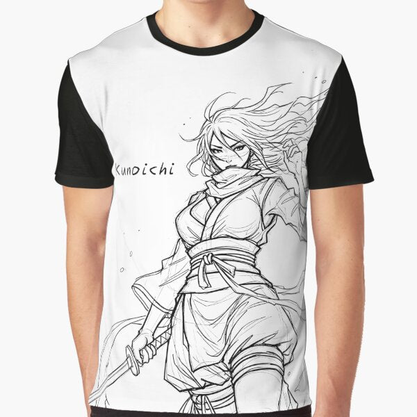 Beautiful Cool Kunochi Manga Sketch: Kunoichi III by Shigen16