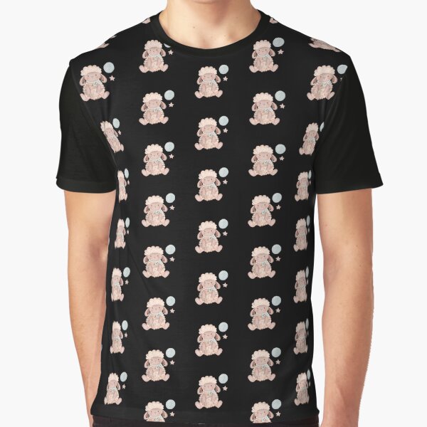 "Cute lamb illustration with pastel colors, holding a balloon and star." by AlinaMalina24 T-Shirts, Hoodie,... (Image 1)