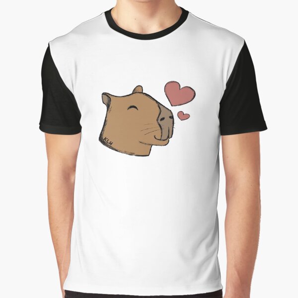 Cute Capybara :) by katieladybug3 T-Shirts, Hoodie, Sweatshirt | BlankRebels.com (Image 1)