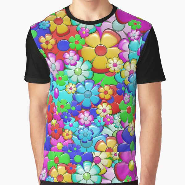 Hippie flower pattern by AnnoyedMouse T-Shirts, Hoodie, Sweatshirt | BlankRebels.com (Image 1)