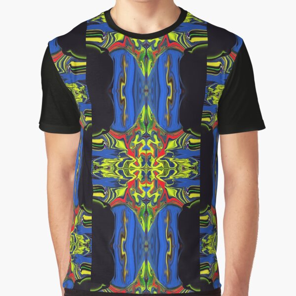 Kallexos-Design- Yellow in Blue Pipe - Hippie Fantasy Design by Kallexos T-Shirts, Hoodie, Sweatshirt (Image 1)