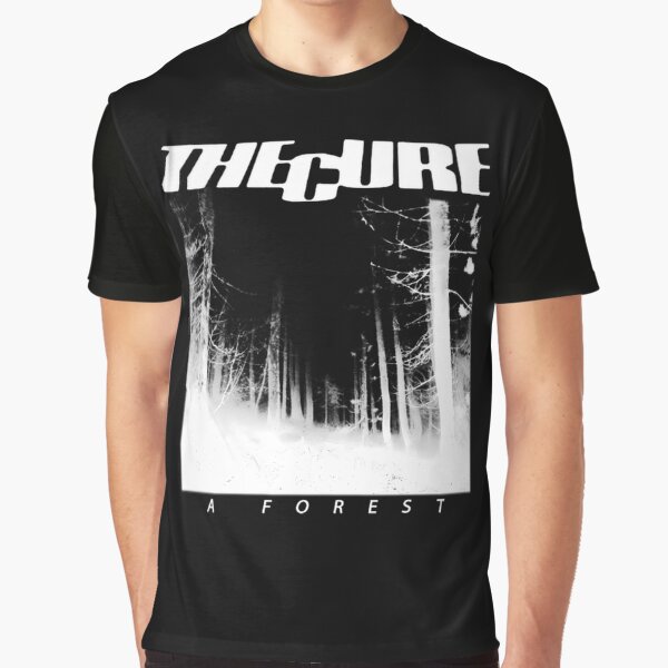 The Cure A Forest Dark Woods Band Graphic by BlackHat-07 T-Shirts, Hoodie, Sweatshirt | BlankRebels.com (Image 1)