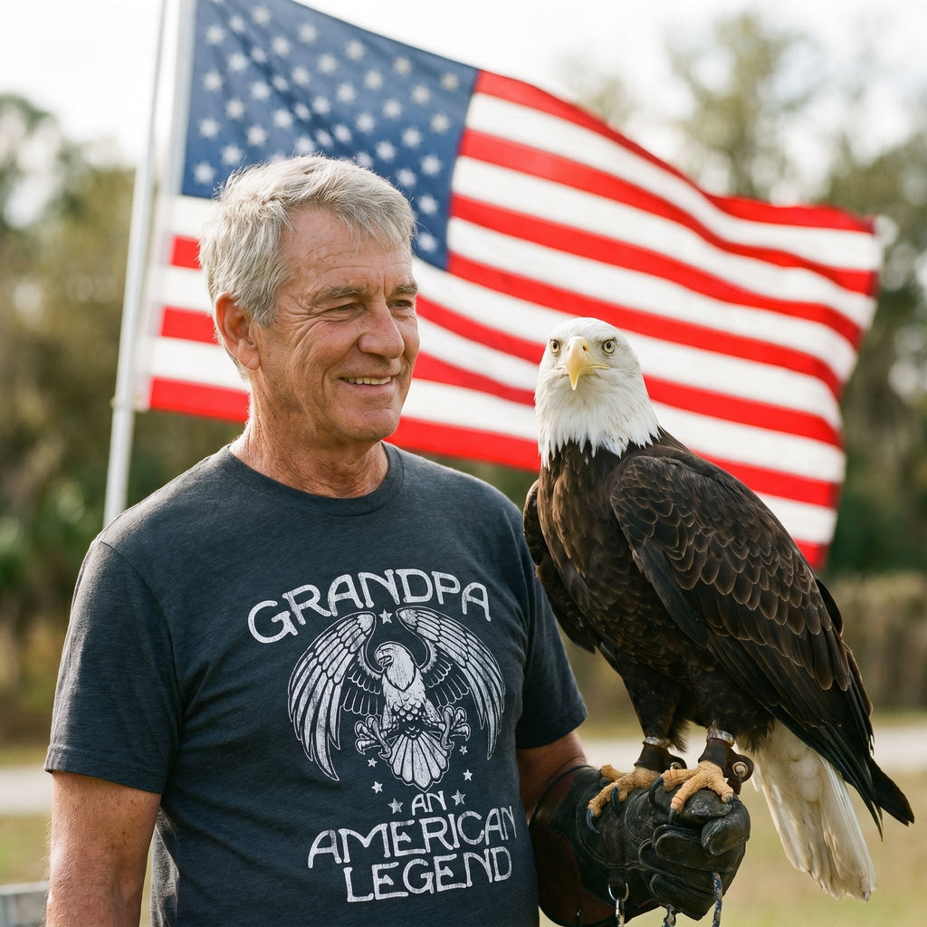 Grandpa An American Legend Men's T Shirt