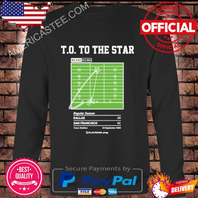 Greatest 49ers Plays Shirt T.O To The Star T Shirt