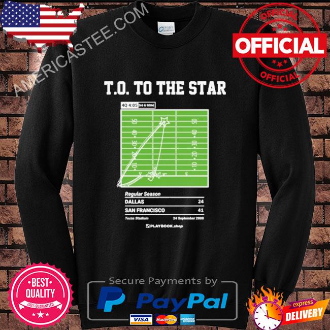 Greatest 49ers Plays Shirt T.O To The Star T Shirt