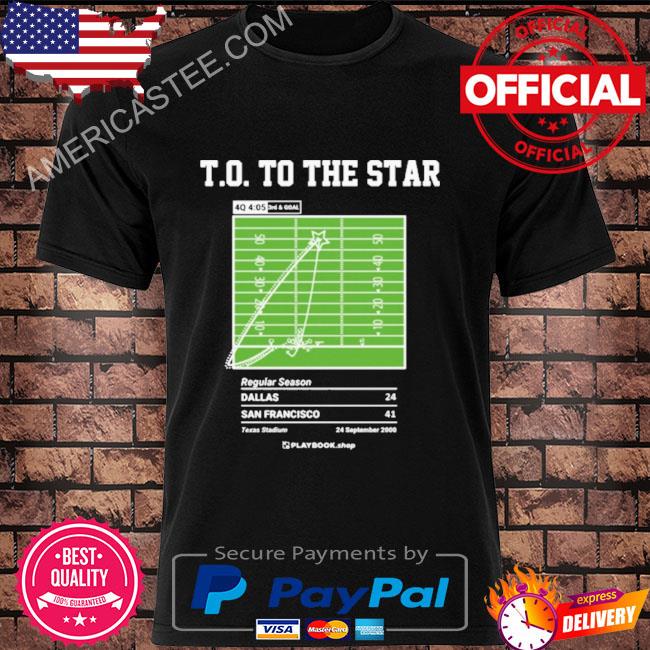 Greatest 49ers Plays Shirt T.O To The Star T Shirt